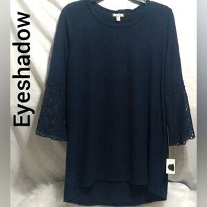 SALE! NWT Eyeshadow Hi-Lo Tunic Top Sz.M Extremely Soft (BX85)